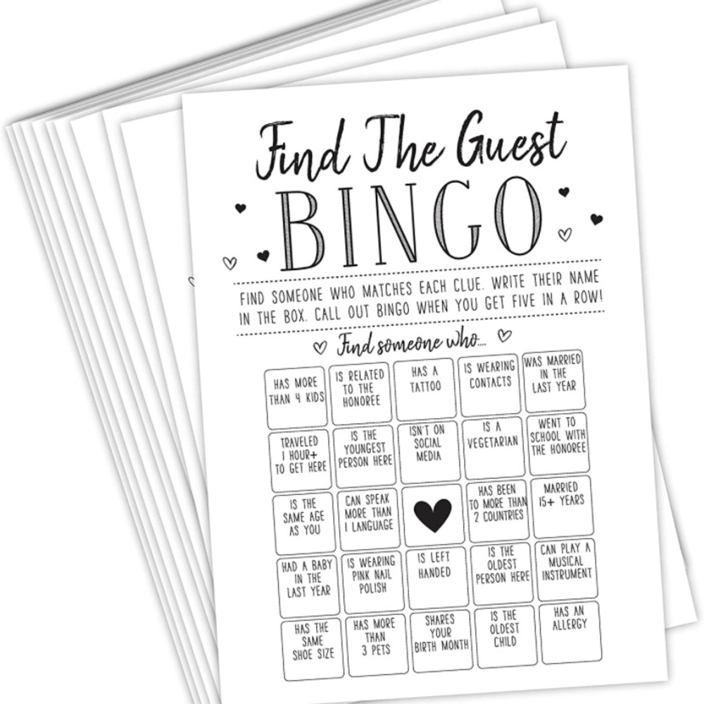 Find the Guest Bingo Game